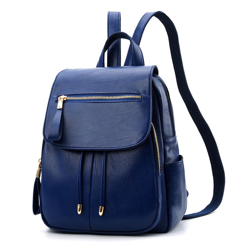 Soft Leather Backpack Travel Bag - Stylish Everyday & Travel Carry