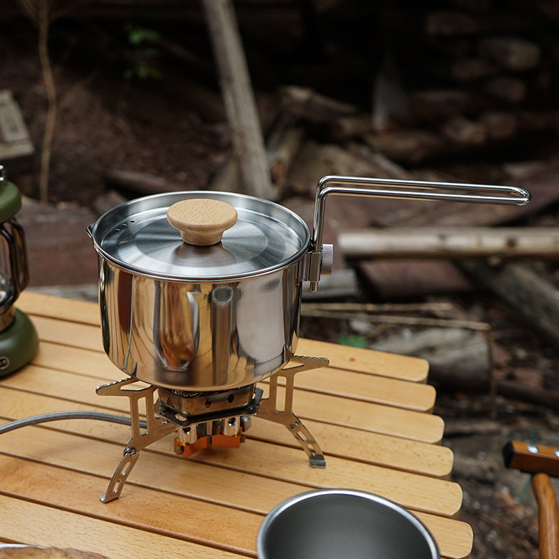 Outdoor 304 Stainless Steel Kettle - Portable Camping Coffee & Teapot