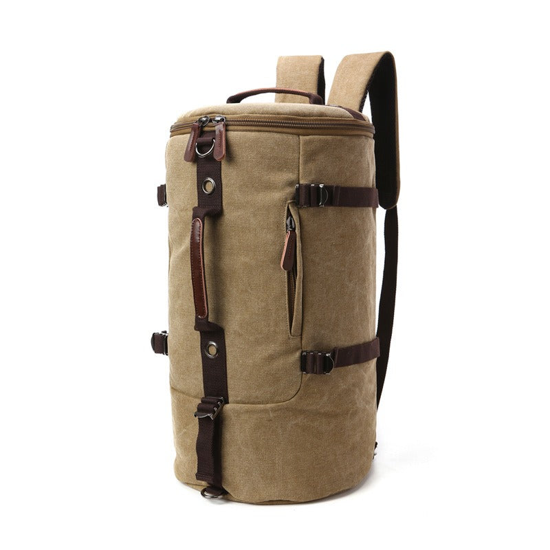 Men's Canvas Travel Backpack - Duffel, Hiking & Luggage Bag