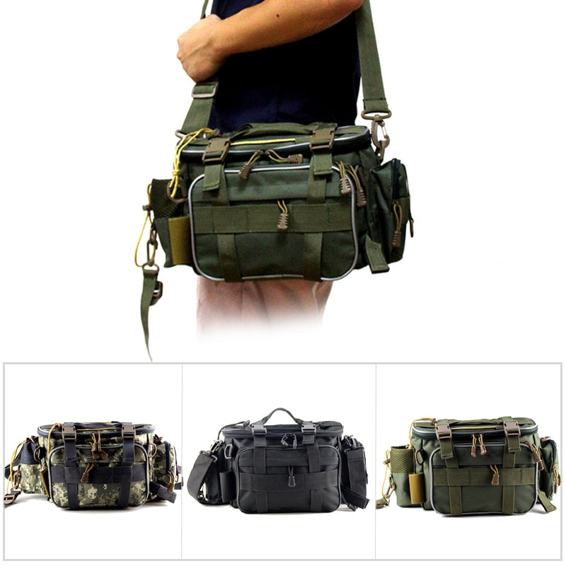 Multifunctional Waterproof Fishing Bag X448 - Outdoor Sports Waist & Crossbody Pack