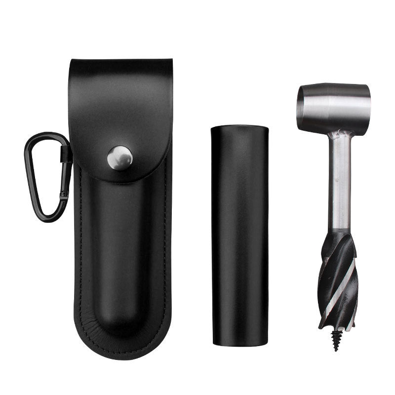 Outdoor Survival Wood Drill Tool - Stainless Steel Birch Water Intake Drill Set