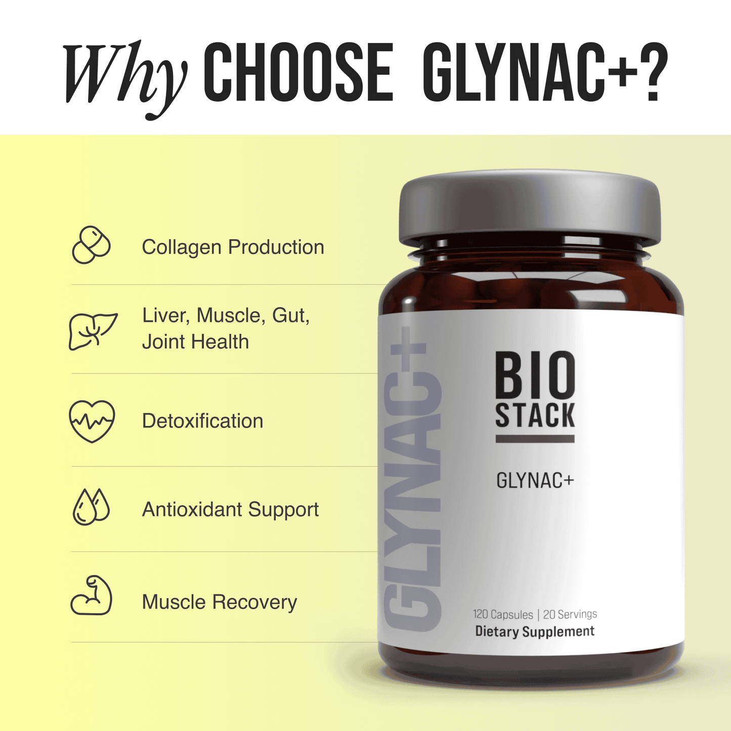 Bio Stack GlyNAC+ - Cellular Wellness & Healthy Aging Support