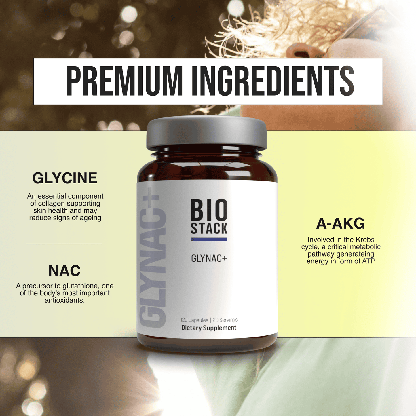 Bio Stack GlyNAC+ - Cellular Wellness & Healthy Aging Support