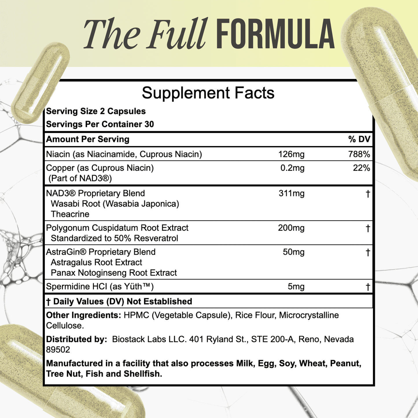 Bio Stack NAD Regen - Cellular Energy & Daily Wellness Support