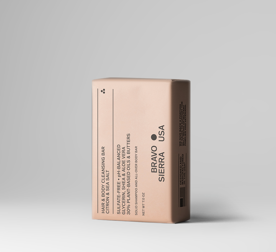 Bravo Sierra Hair Body Cleansing Bar | Sulfate-Free