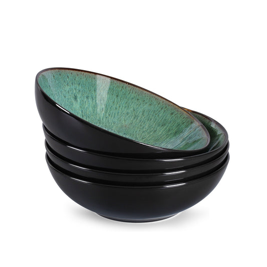 Creative Western  Kiln Change Peacock Green Bowl 30oz Bowl