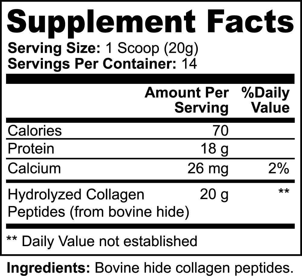 Grass-Fed Collagen Peptides for Skin, Hair & Joint Support