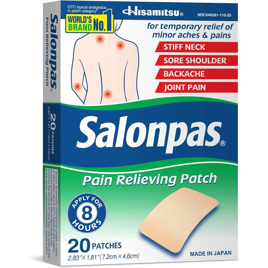 Salonpas® Pain Relief Patch with Camphor, Menthol, Methyl Salicylate